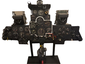 DEHAVILLAND VAMPIRE COCKPIT PANEL ON STAND